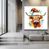 Paint by Numbers Bull with Hat